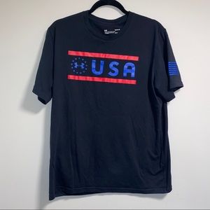USA Under Armour Heat Gear shirt